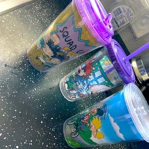 3 Nickelodeon tumblers (new)